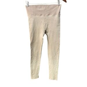 Varley laser cut ombre seamless legging L / XL pink white beige